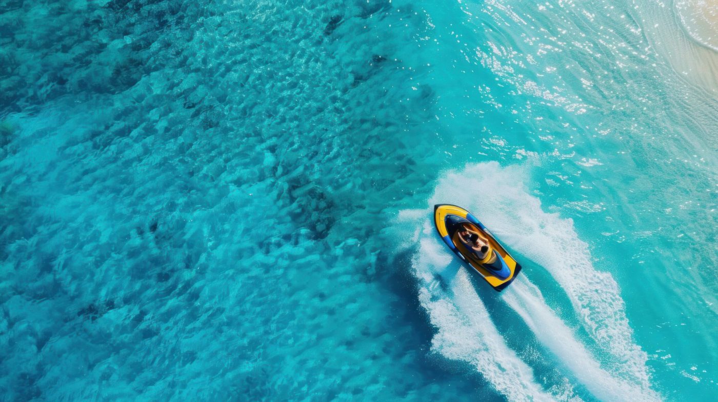 a person riding a wave on a surfboard in the water